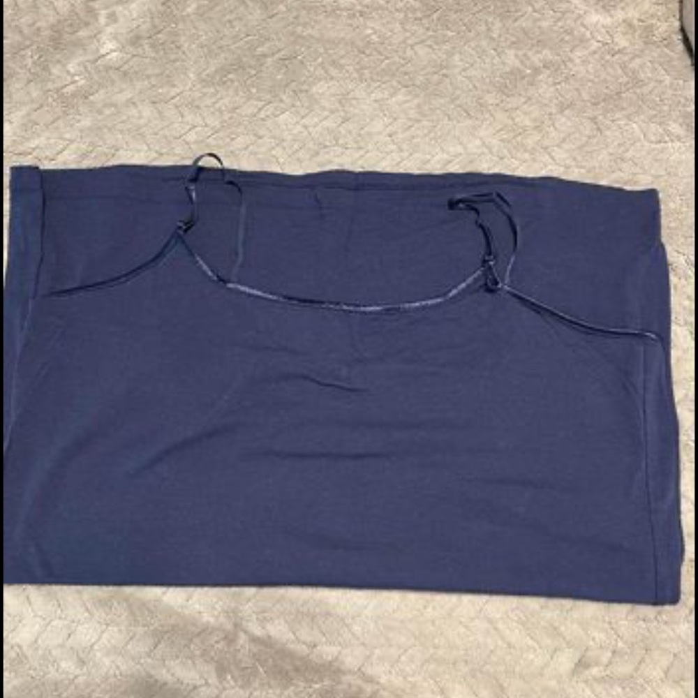 Ambience 3 Spaghetti Strap Navy Blue Tank Top.  3X